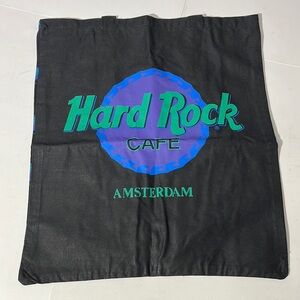VINTAGE Hard Rock Cafe Amsterdam black tote bag NEW!